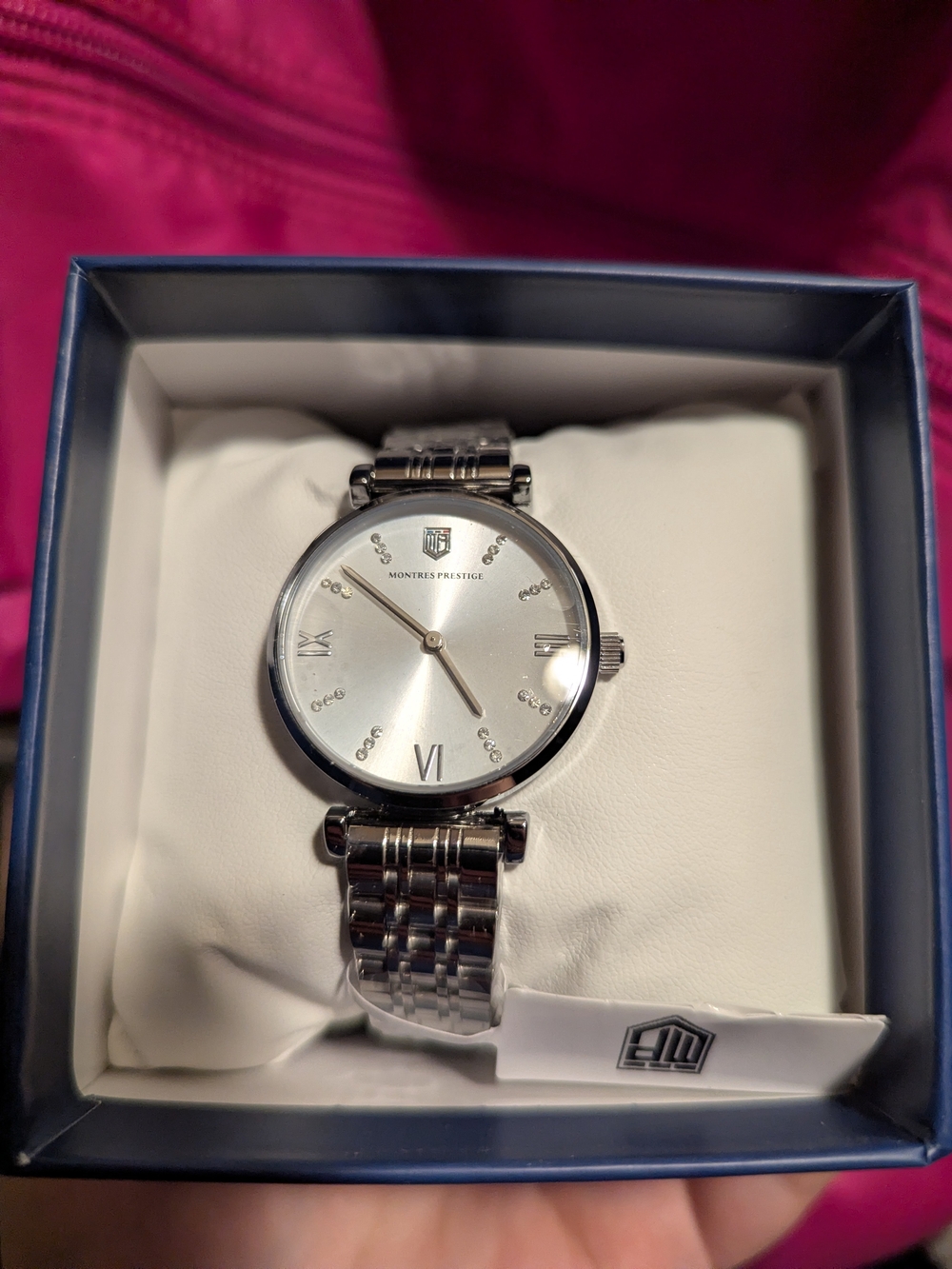 Invitica Montres Prestige Silver-tone Ladies watch
